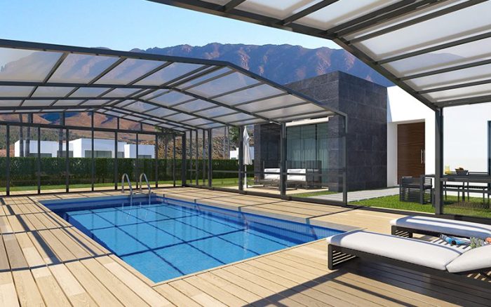 Cúpula de piscina de Vegametal