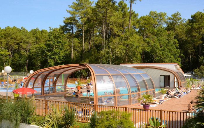 Cubierta de piscina de grandes dimensiones de Vegametal