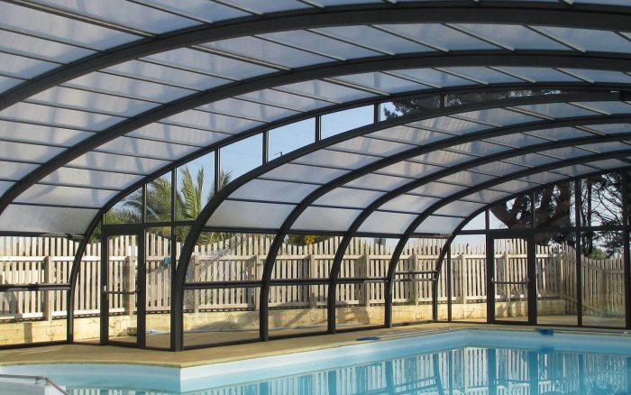 Cubierta para piscina de grandes dimensiones de Vegametal